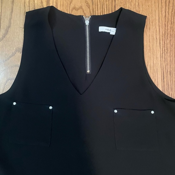 Naked Zebra Black Sleeveless Top - Picture 3 of 4